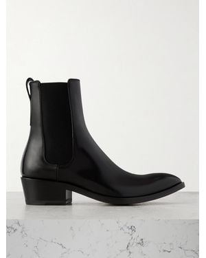 Tom Ford Leather Chelsea Boots - Black