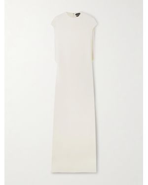 Tom Ford Robe Aus Georgette Aus Stretch-Seide - Weiß