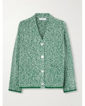 Calle Del Mar Marled Cashmere Cardigan - Green