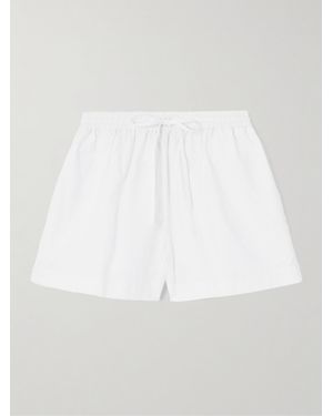 Matteau Organic Cotton-Poplin Shorts - White