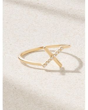 Melissa Joy Manning X Marks The Spot 14-Karat Recycled Diamond Ring - Natural