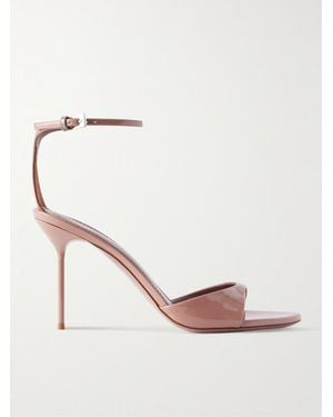 Paris Texas Lidia Patent-Leather Sandals - Natural