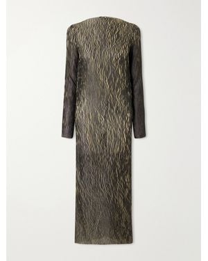 LIBEROWE Leighton Plissé Midi Dress - Green