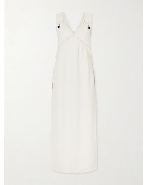 TOTEME Crepon Maxi Dress - White