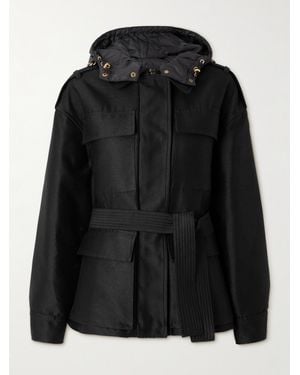 Moncler Essalois Jacke Aus Wattiertem Shell - Schwarz