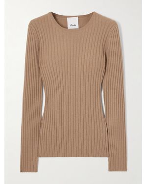 Allude Gerippter Kaschmirpullover - Natur