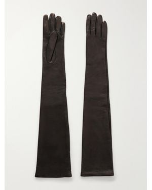 TOTEME Leather Gloves - Black