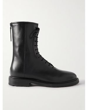 LEGRES 08 Leather Ankle Boots - Black