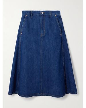 Gucci Midi-Jeansrock - Blau