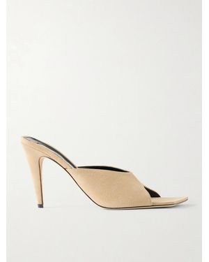 Christen Edge 95 Suede Sandals - Natural