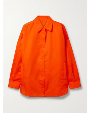 Frankie Shop Perla Oversized Neon Shell Shirt - Orange