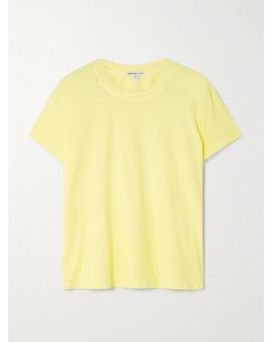 James Perse Vintage Boy T-Shirt Aus Baumwoll-Jersey - Gelb