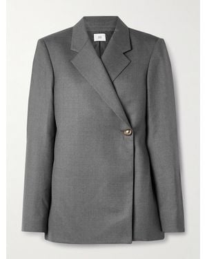 Adam Lippes Harrison Wool-Blend Twill Blazer - Gray