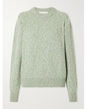 James Purdey & Sons Mélange Wool And Cotton-Blend Jumper - Green