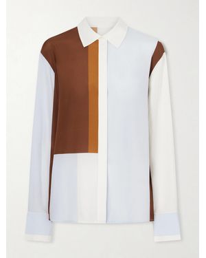 SIR. Marais Printed Silk Shirt - White