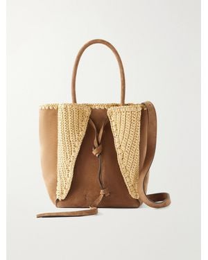 Gabriela Hearst Marija Small Suede Tote - Natural