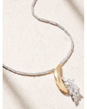 YEPREM 18-Karat And Diamond Necklace - Natural