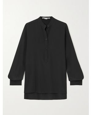 Stella McCartney Net Sustain Eva Silk Crepe De Chine Blouse - Black