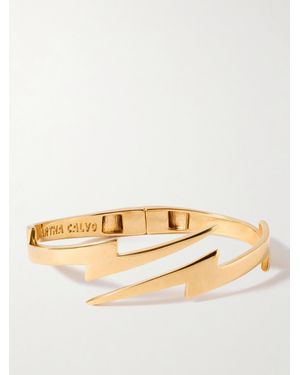 Joolz by Martha Calvo Lightning Bolt Vergoldeter Armreif - Mettallic