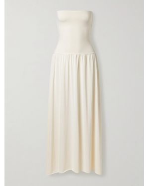 Eres Les Essentiels Oda Strapless Stretch-Jersey Maxi Dress - White