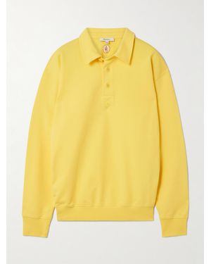 JW Anderson Rugby Oberteil Aus Baumwoll-Jersey Mit Polokragen - Gelb