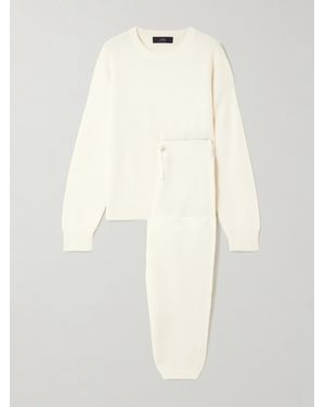 arch4 Elsa Set Aus Pullover Und Jogginghose Aus Kaschmir - Natur