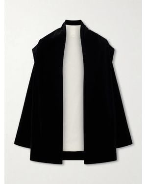 Colleen Allen Cotton-Blend Velvet Evening Jacket - Black