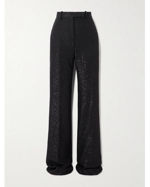 Tom Ford Hose Mit Geradem Bein Aus Twill Aus Einer Wollmischung Mit Pailletten - Schwarz