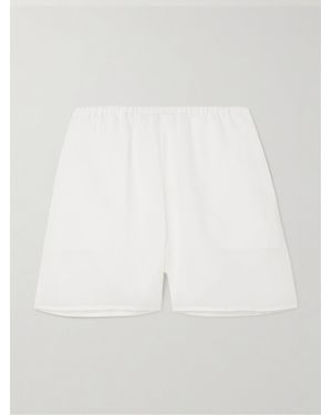 TOTEME Shorts Aus Ramie - Weiß