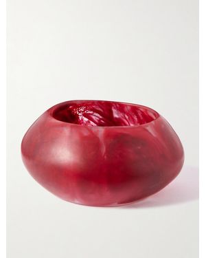 Dinosaur Designs Boulder Resin Bangle - Rot