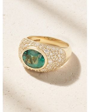 Marlo Laz La Salina 14-Karat, Indicolite And Diamond Ring - Blau