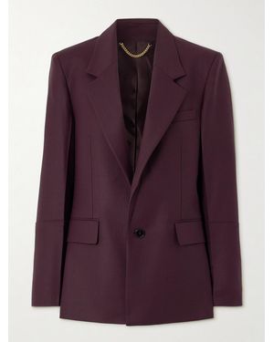 Victoria Beckham Twill Blazer - Purple