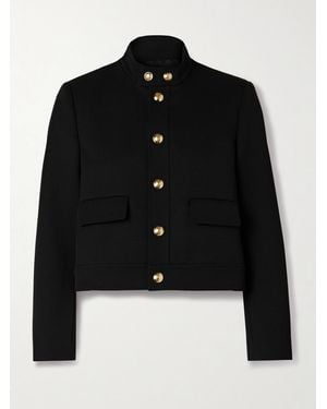 Nili Lotan Hadley Cropped Wool-Twill Jacket - Black