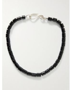 Sophie Buhai Deco Kette Mit Onyxen Und Details Aus Silber - Schwarz