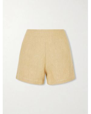 LeKasha Ezbet Heavy Linen Shorts - Natural
