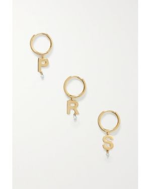 PERSÉE Alphabet Einzelne Creole Aus 18 Karat Mit Diamant - Natur
