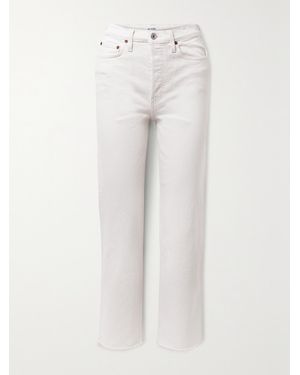 RE/DONE 70S Stove Pipe Straight-Leg Jeans - White