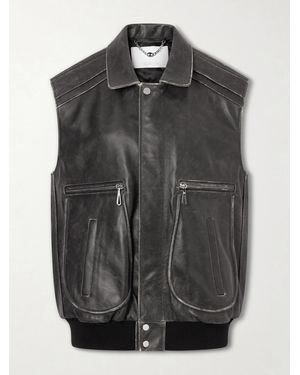 Rabanne Leather Vest - Black