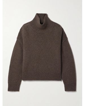 Nili Lotan Tabitha Stehkragenpullover Aus Kaschmir - Braun