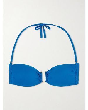 Max Mara Beachwear Amelia Bandeau Bikini Top - Blue