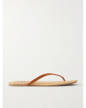 STAUD Freja Zehensandalen Aus Veloursleder - Braun