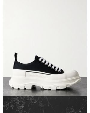 McQueen Tread Slick Sneakers Aus Canvas Mit Überstehender Sohle - Schwarz