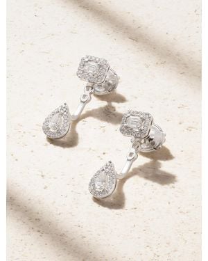Messika My Twin Toi & Moi 18-Karat Diamond Earrings - Metallic