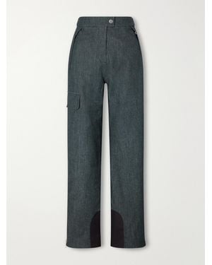 CORDOVA Zurs Denim-Effect Shell Straight-Leg Ski Trousers - Grey