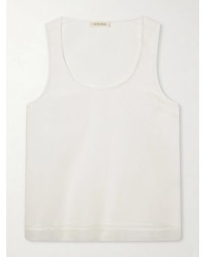 Heirlome Elaine Silk-Organza Tank Top - White