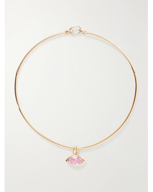 Joolz by Martha Calvo Protection Sapphire-Toned Necklace - Natural