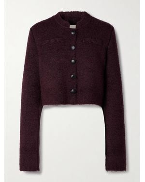 KHAITE Ello Cardigan Aus Einer Gebürsteten Seiden-Kaschmirmischung - Lila