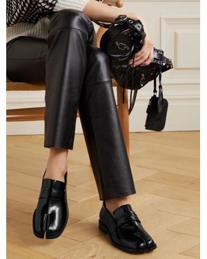 MAISON MARGIELA★素敵！MM22 glossed-leather wedge mules MAISON MARGIELA MM22 glossed-leather wedge mules | THE OUTNET