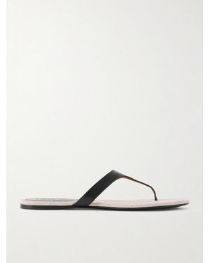 KHAITE Archer Leather Sandals - Green
