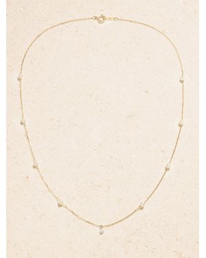 Mizuki Kette Aus 14 Karat Mit Perlen Und Diamant - Natur
